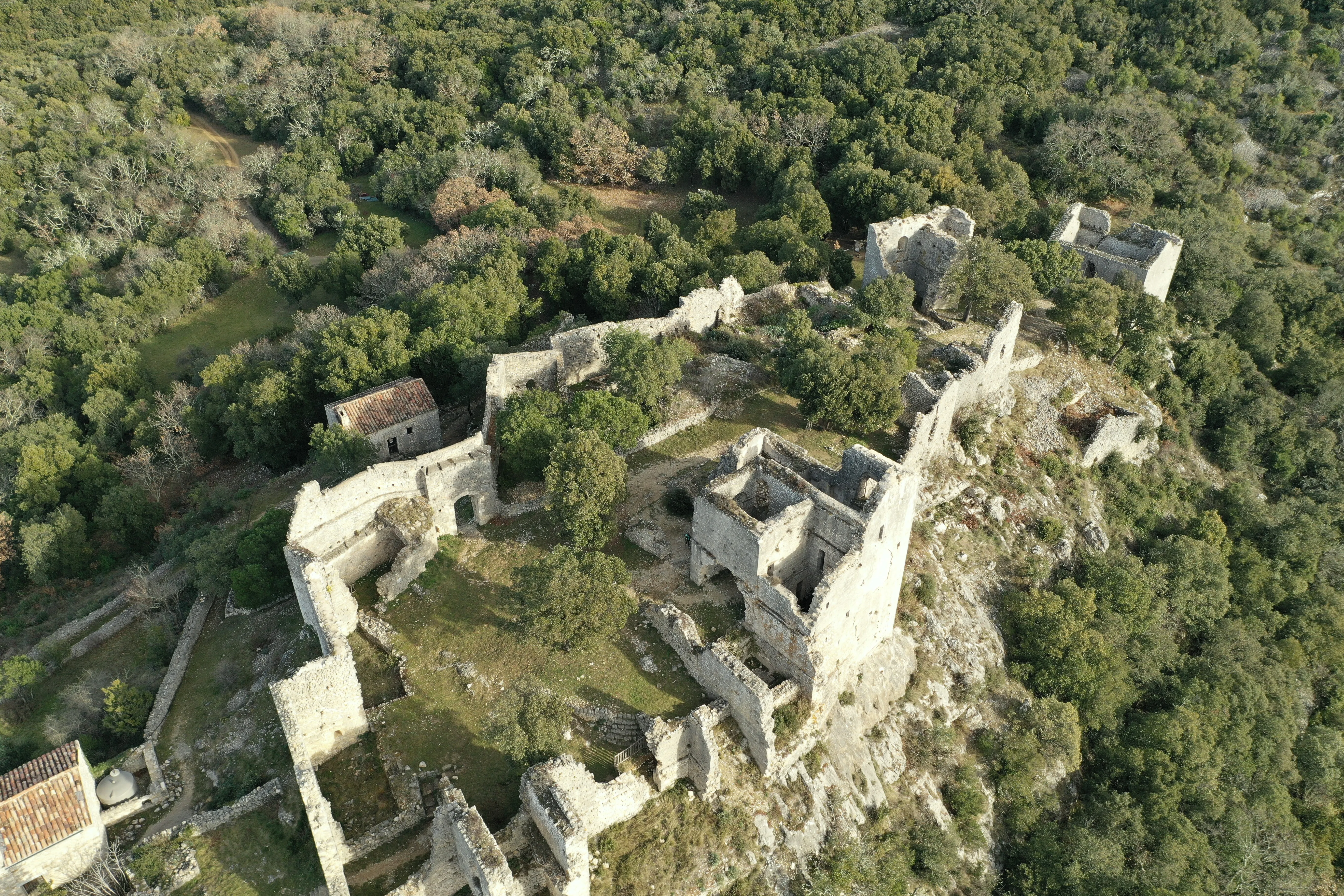 Château — Journées de chantier au château d'Allègre, Allègre-les-Fumades